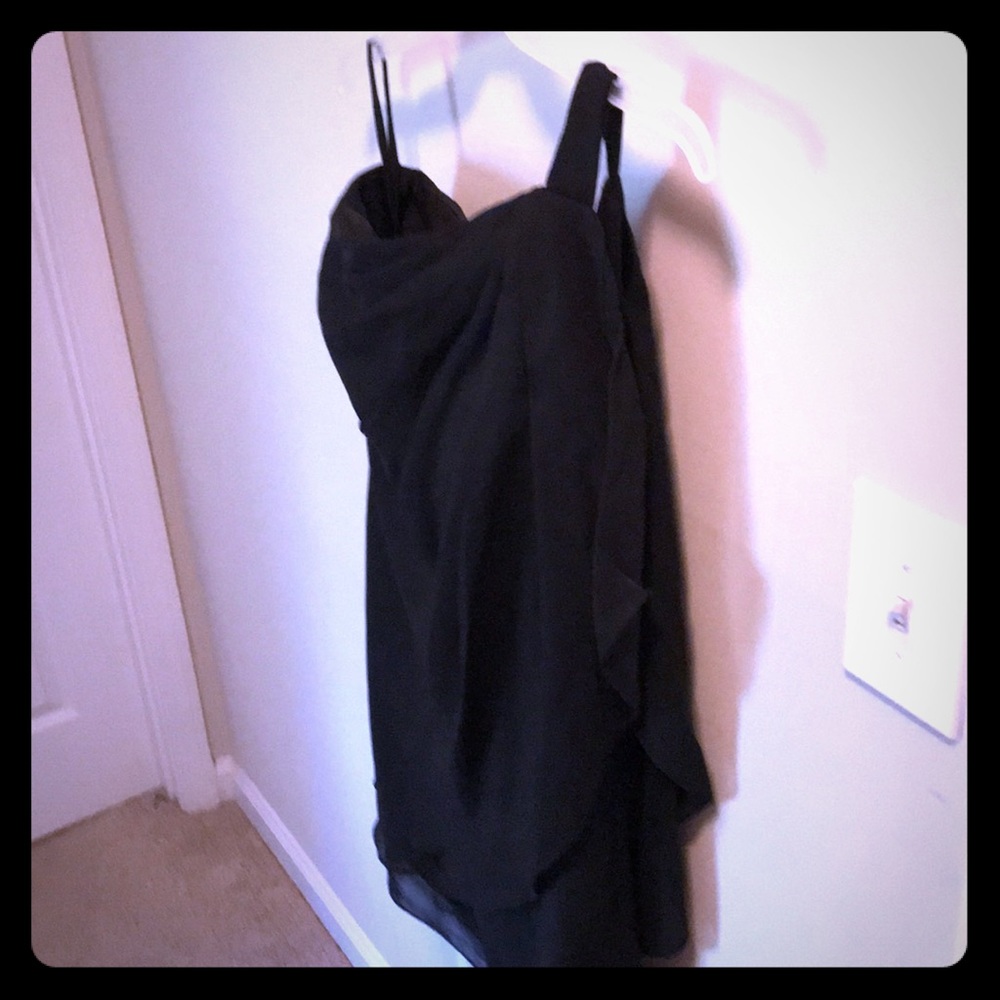 Dress First black one arm evening dress Sz 10